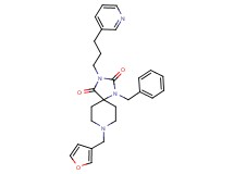 1-benzyl-8-(3-furylmethyl)-3-[3-(3-pyridinyl)propyl]-1,3,8-triazaspiro[4.5]decane-2,4-dione