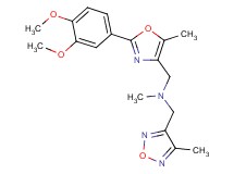 1-[2-(3,4-dimethoxyphenyl)-5-methyl-1,3-oxazol-4-yl]-N-methyl-N-[(4-methyl-1,2,5-oxadiazol-3-yl)methyl]methanamine