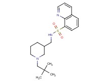 N-{[1-(2,2-dimethylpropyl)-3-piperidinyl]methyl}-8-quinolinesulfonamide