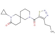 2-cyclopropyl-8-[(4-propyl-1,2,3-thiadiazol-5-yl)carbonyl]-2,8-diazaspiro[5.5]undecan-3-one