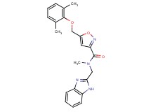N-(1H-benzimidazol-2-ylmethyl)-5-[(2,6-dimethylphenoxy)methyl]-N-methyl-3-isoxazolecarboxamide