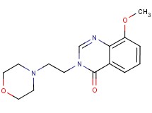 8-methoxy-3-(2-morpholin-4-ylethyl)quinazolin-4(3H)-one