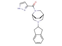 (1S*,5R*)-3-(2,3-dihydro-1H-inden-2-yl)-6-(1H-pyrazol-3-ylcarbonyl)-3,6-diazabicyclo[3.2.2]nonane