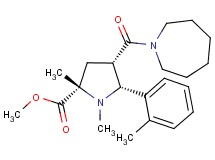 methyl (2S*,4S*,5R*)-4-(1-azepanylcarbonyl)-1,2-dimethyl-5-(2-methylphenyl)-2-pyrrolidinecarboxylate