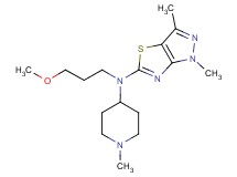 N-(3-methoxypropyl)-1,3-dimethyl-N-(1-methylpiperidin-4-yl)-1H-pyrazolo[3,4-d][1,3]thiazol-5-amine