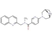 6-[(1R*,5S*)-3,8-diazabicyclo[3.2.1]oct-3-yl]-N-methyl-N-(quinolin-2-ylmethyl)nicotinamide