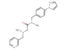 N~1~,N~2~-dimethyl-N~1~-[4-(1H-pyrazol-1-yl)benzyl]-N~2~-(3-pyridinylmethyl)glycinamide