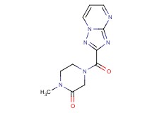 1-methyl-4-([1,2,4]triazolo[1,5-a]pyrimidin-2-ylcarbonyl)-2-piperazinone