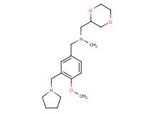 (1,4-dioxan-2-ylmethyl)[4-methoxy-3-(pyrrolidin-1-ylmethyl)benzyl]methylamine