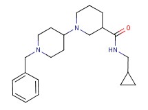 1'-benzyl-N-(cyclopropylmethyl)-1,4'-bipiperidine-3-carboxamide