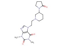 1,3-dimethyl-7-{2-[3-(2-oxopyrrolidin-1-yl)piperidin-1-yl]ethyl}-3,7-dihydro-1H-purine-2,6-dione