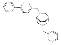 (1S*,5R*)-6-(biphenyl-4-ylmethyl)-3-(pyridin-3-ylmethyl)-3,6-diazabicyclo[3.2.2]nonane