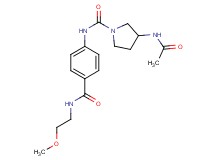 3-(acetylamino)-N-(4-{[(2-methoxyethyl)amino]carbonyl}phenyl)pyrrolidine-1-carboxamide