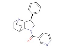 (2R*,3S*,6R*)-3-phenyl-5-(3-pyridinylcarbonyl)-1,5-diazatricyclo[5.2.2.0~2,6~]undecane
