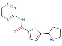 5-(2-pyrrolidinyl)-N-1,2,4-triazin-3-yl-2-thiophenecarboxamide trifluoroacetate