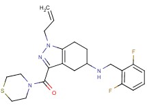 1-allyl-N-(2,6-difluorobenzyl)-3-(4-thiomorpholinylcarbonyl)-4,5,6,7-tetrahydro-1H-indazol-5-amine