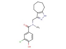 3-chloro-N-(1,4,5,6,7,8-hexahydrocyclohepta[c]pyrazol-3-ylmethyl)-4-hydroxy-N-methylbenzamide