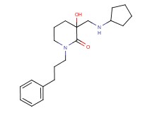 3-[(cyclopentylamino)methyl]-3-hydroxy-1-(3-phenylpropyl)piperidin-2-one