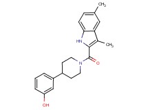 3-{1-[(3,5-dimethyl-1H-indol-2-yl)carbonyl]-4-piperidinyl}phenol