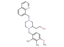 2-[1-(4-methoxy-2,3-dimethylbenzyl)-4-(8-quinolinylmethyl)-2-piperazinyl]ethanol