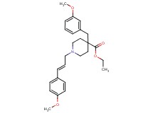 ethyl 4-(3-methoxybenzyl)-1-[(2E)-3-(4-methoxyphenyl)-2-propen-1-yl]-4-piperidinecarboxylate