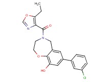 7-(3-chlorophenyl)-4-[(5-ethyl-1,3-oxazol-4-yl)carbonyl]-2,3,4,5-tetrahydro-1,4-benzoxazepin-9-ol