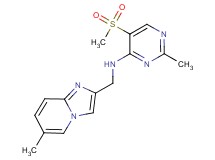 2-methyl-N-[(6-methylimidazo[1,2-a]pyridin-2-yl)methyl]-5-(methylsulfonyl)pyrimidin-4-amine