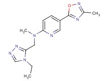 N-[(4-ethyl-4H-1,2,4-triazol-3-yl)methyl]-N-methyl-5-(3-methyl-1,2,4-oxadiazol-5-yl)-2-pyridinamine