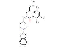N-{[1-(2,3-dihydro-1H-inden-2-yl)-4-piperidinyl]methyl}-N-[3-(dimethylamino)propyl]-2,3-dimethylbenzamide