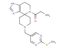1'-{[2-(methylthio)pyrimidin-5-yl]methyl}-5-propionyl-1,5,6,7-tetrahydrospiro[imidazo[4,5-c]pyridine-4,4'-piperidine]