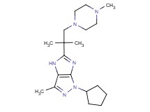 1-cyclopentyl-5-[1,1-dimethyl-2-(4-methyl-1-piperazinyl)ethyl]-3-methyl-1,4-dihydroimidazo[4,5-c]pyrazole