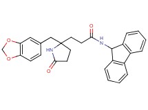3-[2-(1,3-benzodioxol-5-ylmethyl)-5-oxo-2-pyrrolidinyl]-N-9H-fluoren-9-ylpropanamide