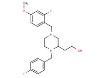 2-[1-(4-fluorobenzyl)-4-(2-fluoro-4-methoxybenzyl)-2-piperazinyl]ethanol