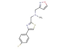 1-[4-(4-fluorophenyl)-1,3-thiazol-2-yl]-N-(isoxazol-3-ylmethyl)-N-methylmethanamine