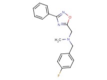 (4-fluorobenzyl)methyl[(3-phenyl-1,2,4-oxadiazol-5-yl)methyl]amine