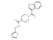 N-(2-furylmethyl)-1-(1H-indol-3-ylcarbonyl)-4-piperidinecarboxamide