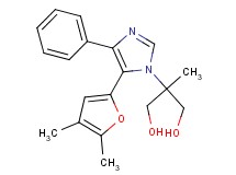 2-[5-(4,5-dimethyl-2-furyl)-4-phenyl-1H-imidazol-1-yl]-2-methylpropane-1,3-diol