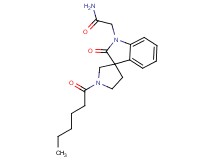 2-(1'-hexanoyl-2-oxospiro[indole-3,3'-pyrrolidin]-1(2H)-yl)acetamide