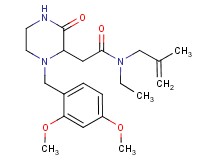 2-[1-(2,4-dimethoxybenzyl)-3-oxo-2-piperazinyl]-N-ethyl-N-(2-methyl-2-propen-1-yl)acetamide