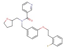 N-{3-[2-(2-fluorophenyl)ethoxy]benzyl}-N-(tetrahydro-2-furanylmethyl)nicotinamide