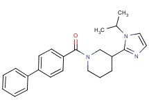 1-(4-biphenylylcarbonyl)-3-(1-isopropyl-1H-imidazol-2-yl)piperidine