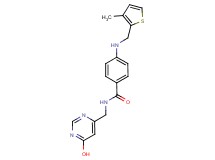 N-[(6-hydroxypyrimidin-4-yl)methyl]-4-{[(3-methyl-2-thienyl)methyl]amino}benzamide