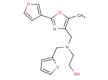 2-[{[2-(3-furyl)-5-methyl-1,3-oxazol-4-yl]methyl}(2-thienylmethyl)amino]ethanol