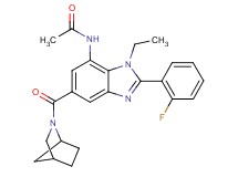 N-[5-(2-azabicyclo[2.2.1]hept-2-ylcarbonyl)-1-ethyl-2-(2-fluorophenyl)-1H-benzimidazol-7-yl]acetamide