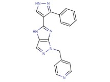 5-(3-phenyl-1H-pyrazol-4-yl)-1-(pyridin-4-ylmethyl)-1,4-dihydroimidazo[4,5-c]pyrazole