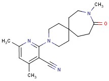 4,6-dimethyl-2-(9-methyl-10-oxo-3,9-diazaspiro[5.6]dodec-3-yl)nicotinonitrile