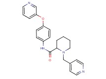 1-(4-pyridinylmethyl)-N-[4-(3-pyridinyloxy)phenyl]-2-piperidinecarboxamide