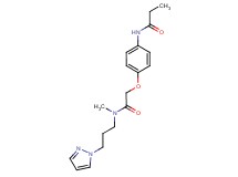 N-[4-(2-{methyl[3-(1H-pyrazol-1-yl)propyl]amino}-2-oxoethoxy)phenyl]propanamide