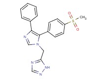 5-({5-[4-(methylsulfonyl)phenyl]-4-phenyl-1H-imidazol-1-yl}methyl)-1H-1,2,4-triazole