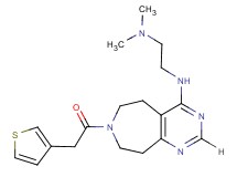 N,N-dimethyl-N'-[7-(3-thienylacetyl)-6,7,8,9-tetrahydro-5H-pyrimido[4,5-d]azepin-4-yl]ethane-1,2-diamine